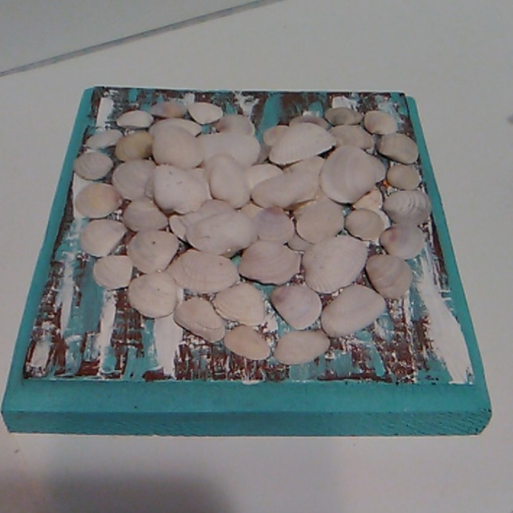 Handpainted jewelry box and heart shell sign - Picture 6 of 8